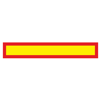 Знак «Длинномерное транспортное средство», ОЗ-2.1 (1200х200 мм, С/О металл)