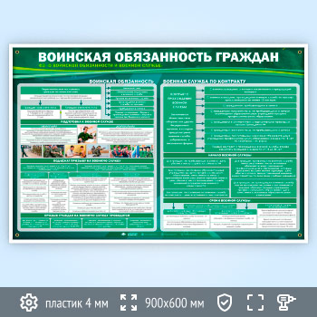 Стенд «Воинская обязанность граждан» (VU-09)